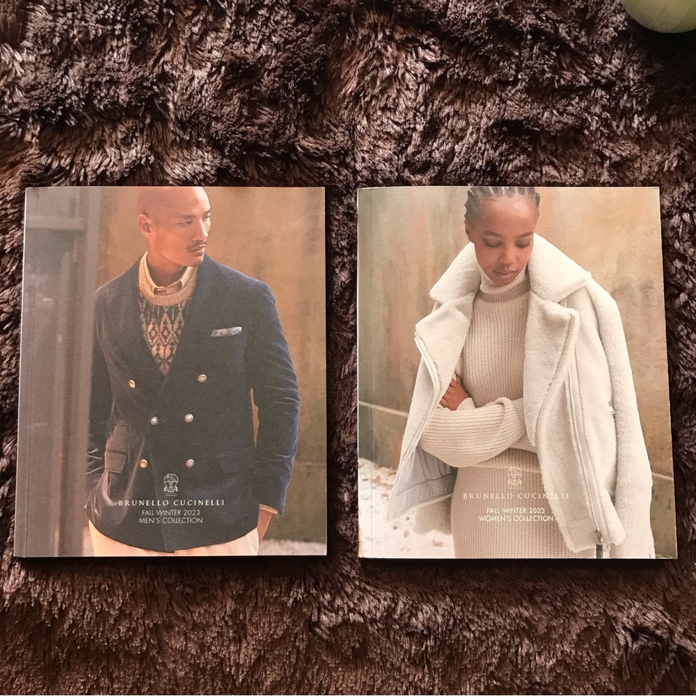 Brunello Cucinelli Fall Winter 2023 Women’s and Mens catalogs.